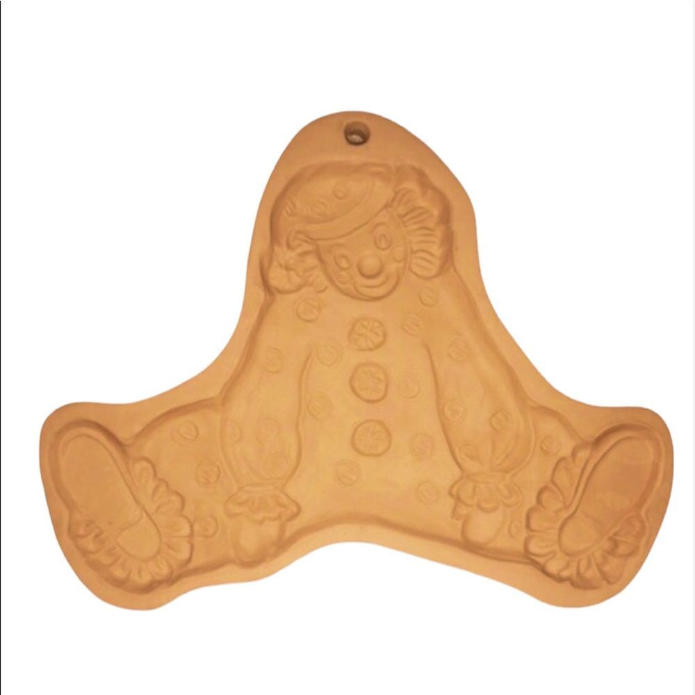 Brown Bag Ceramic Collectible 1985 Clown Cookie Press Party Circus
